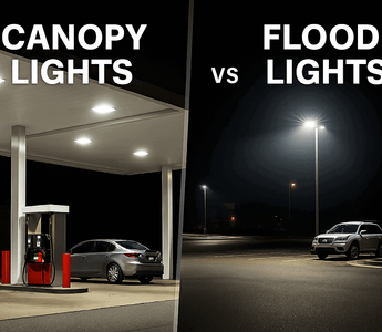 Best Choice for Gas Stations: Canopy Lights or Flood Lights?