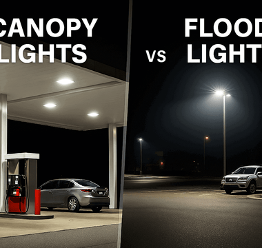 Best Choice for Gas Stations: Canopy Lights or Flood Lights?