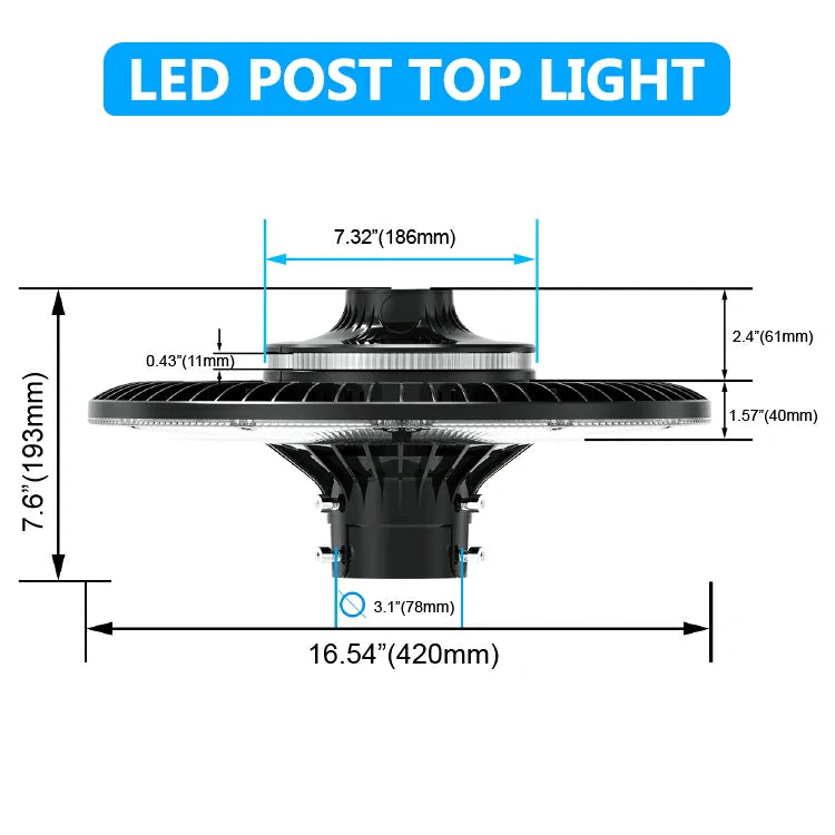 LED Post Top Lights 60W