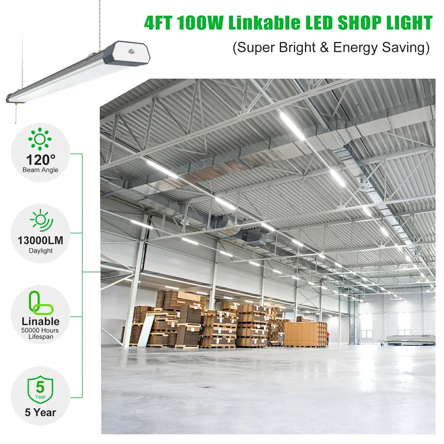 LED Shop Light 100W